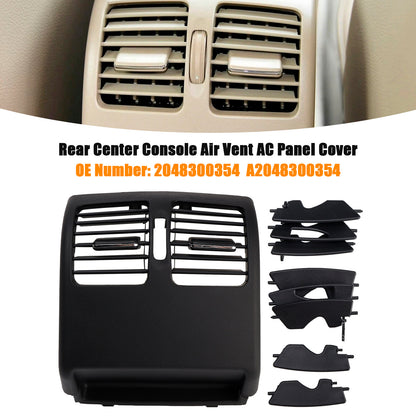 2007-2014 Benz C-Class W204 2048300354 Rear Center Console Air Vent AC Panel Cover Black