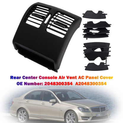 2007-2014 Benz C-Class W204 2048300354 Rear Center Console Air Vent AC Panel Cover Black