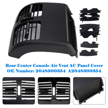 2007-2014 Benz C-Class W204 2048300354 Rear Center Console Air Vent AC Panel Cover Black