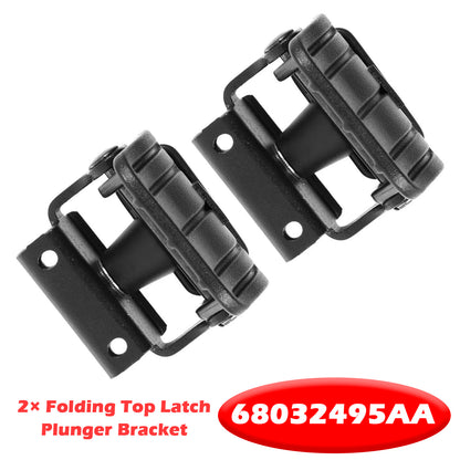 2PCS Folding Top Latch Plunger Bracket 68032495AA for Jeep Wrangler 2007-2018