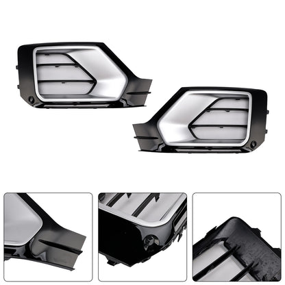 2PCS Front Bumper Grille Fog Lamp Grille 2016-2020 Audi Q2 81A807681G