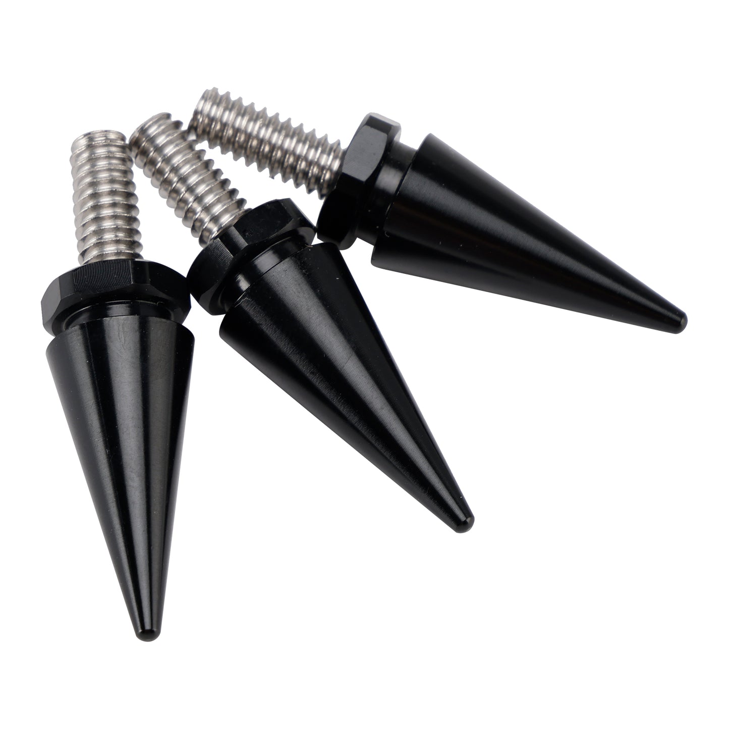 Touring Electra Glide Street Glide 96-13 3x Spike Windshield Bolts in Black