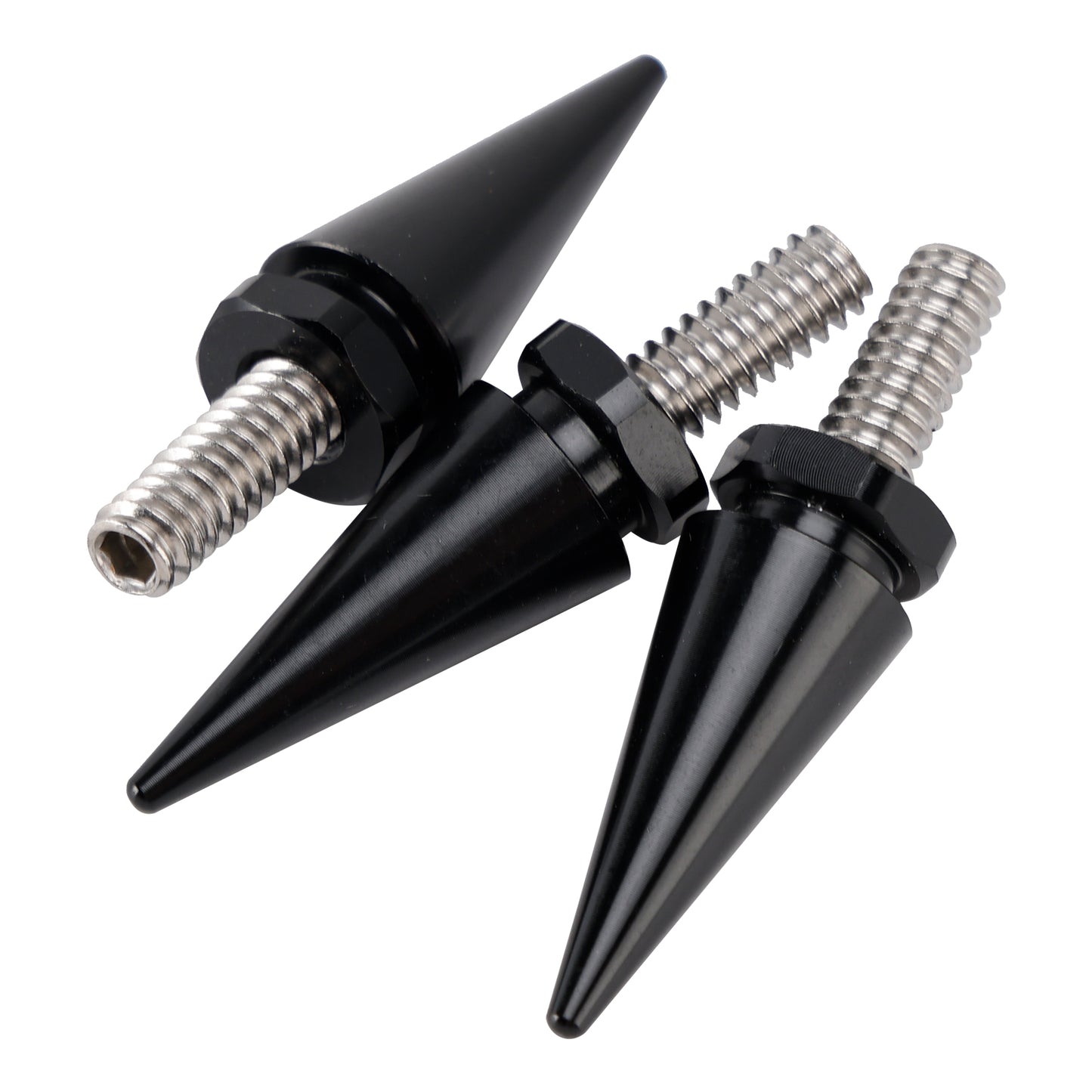 Touring Electra Glide Street Glide 96-13 3x Spike Windshield Bolts in Black