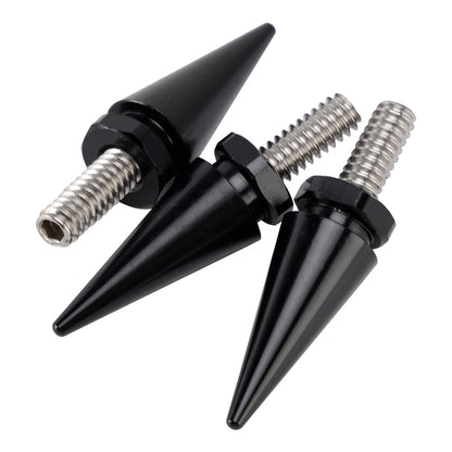 Touring Electra Glide Street Glide 96-13 3x Spike Windshield Bolts in Black