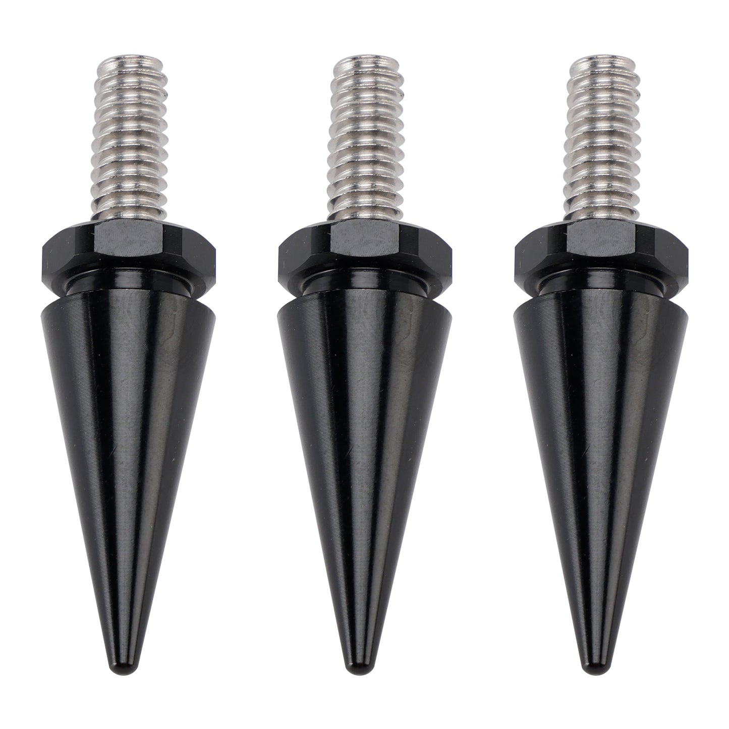 Touring Electra Glide Street Glide 96-13 3x Spike Windshield Bolts in Black
