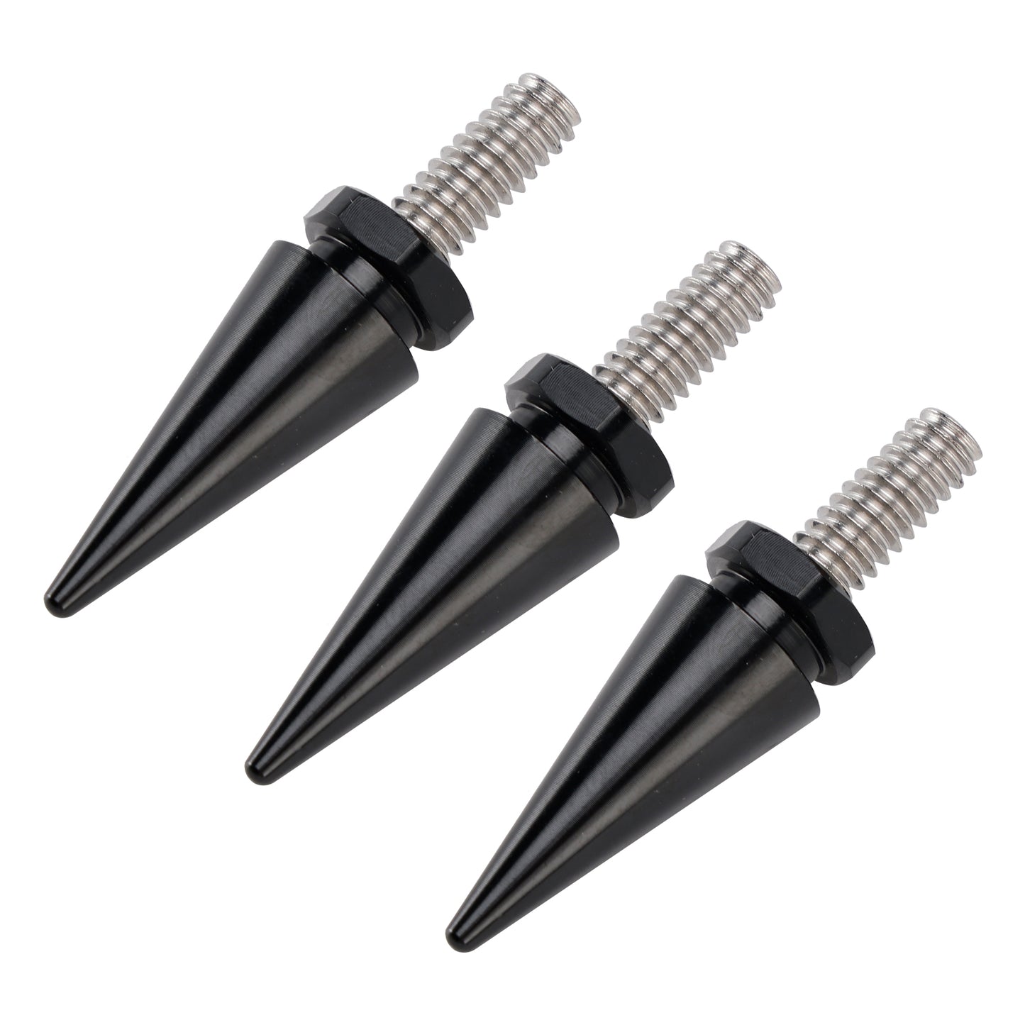 Touring Electra Glide Street Glide 96-13 3x Spike Windshield Bolts in Black