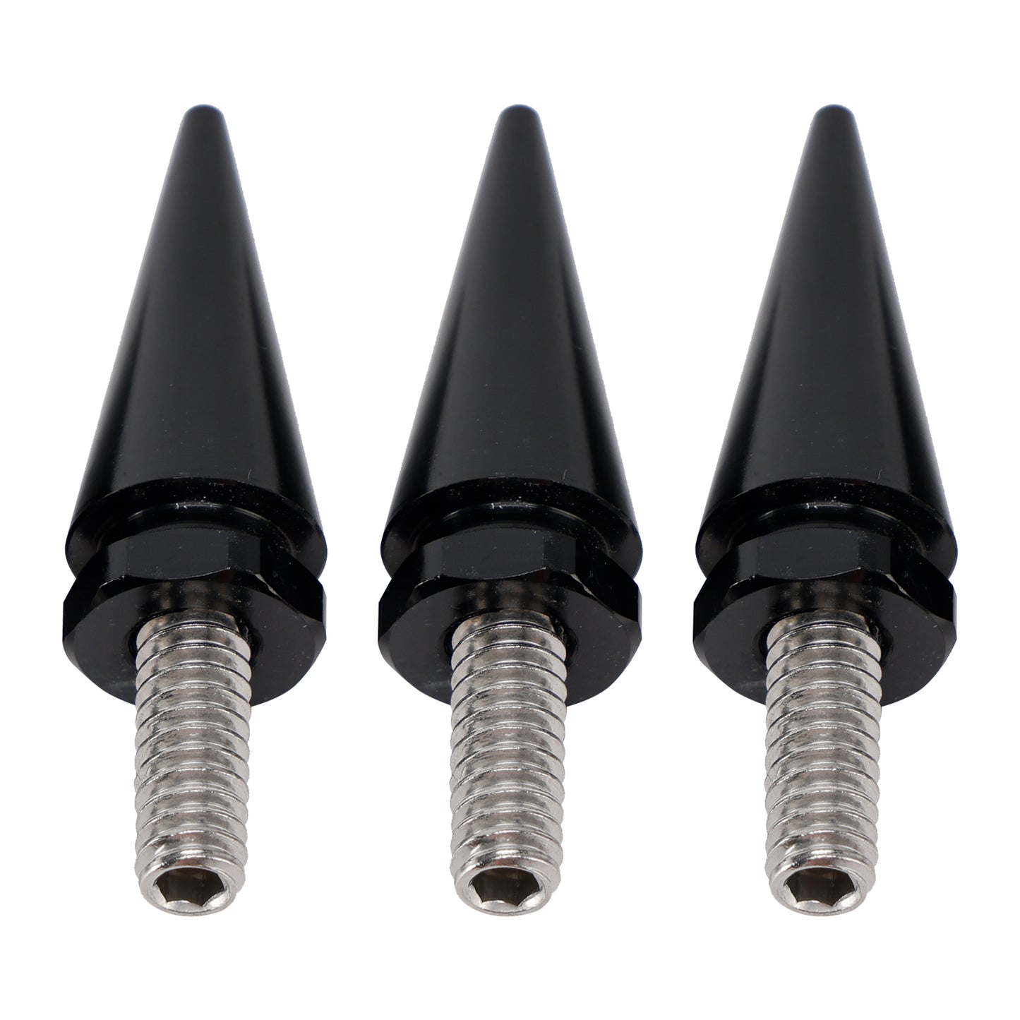 Touring Electra Glide Street Glide 96-13 3x Spike Windshield Bolts in Black