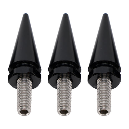 Touring Electra Glide Street Glide 96-13 3x Spike Windshield Bolts in Black