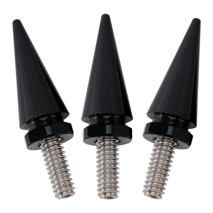 Touring Electra Glide Street Glide 96-13 3x Spike Windshield Bolts in Black