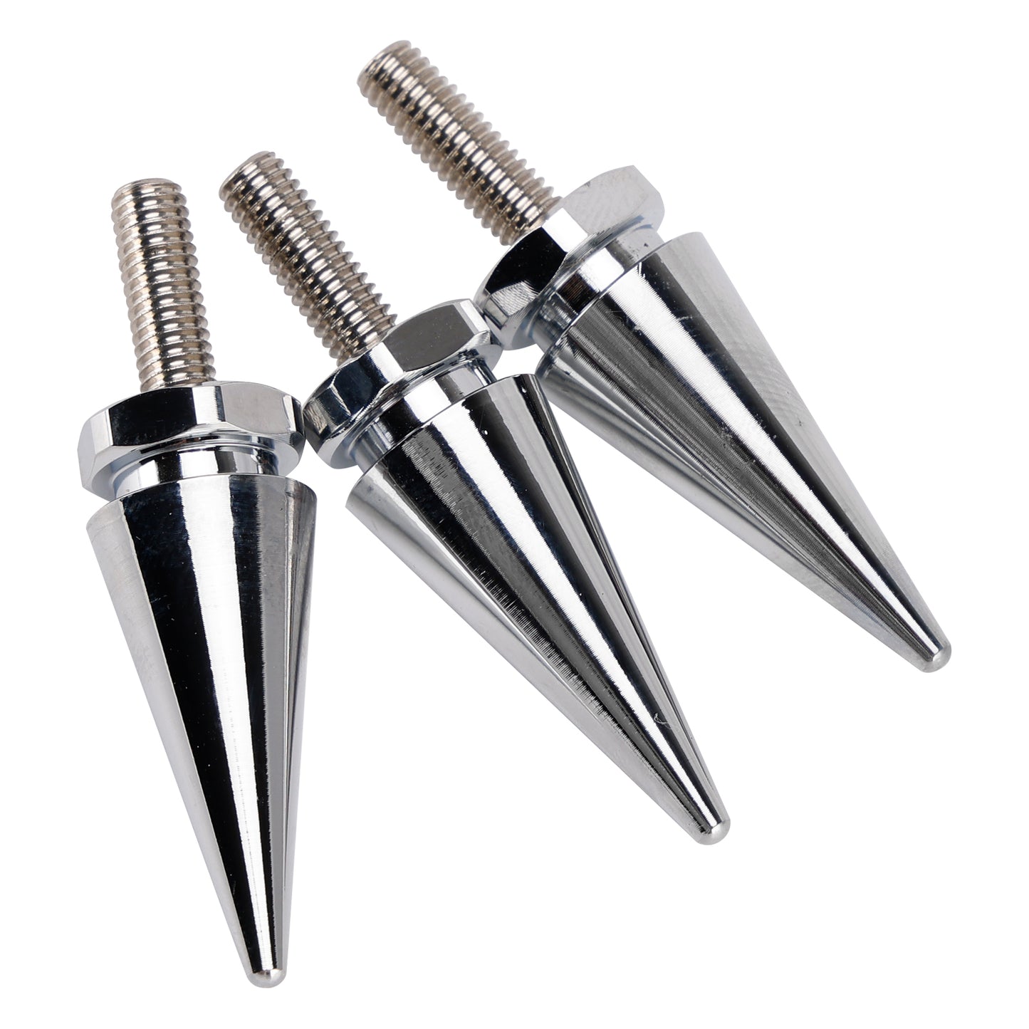 2010-2012 Street Glide CVO/SE FLHXSE 3x Spike Windshield Bolts in Silver