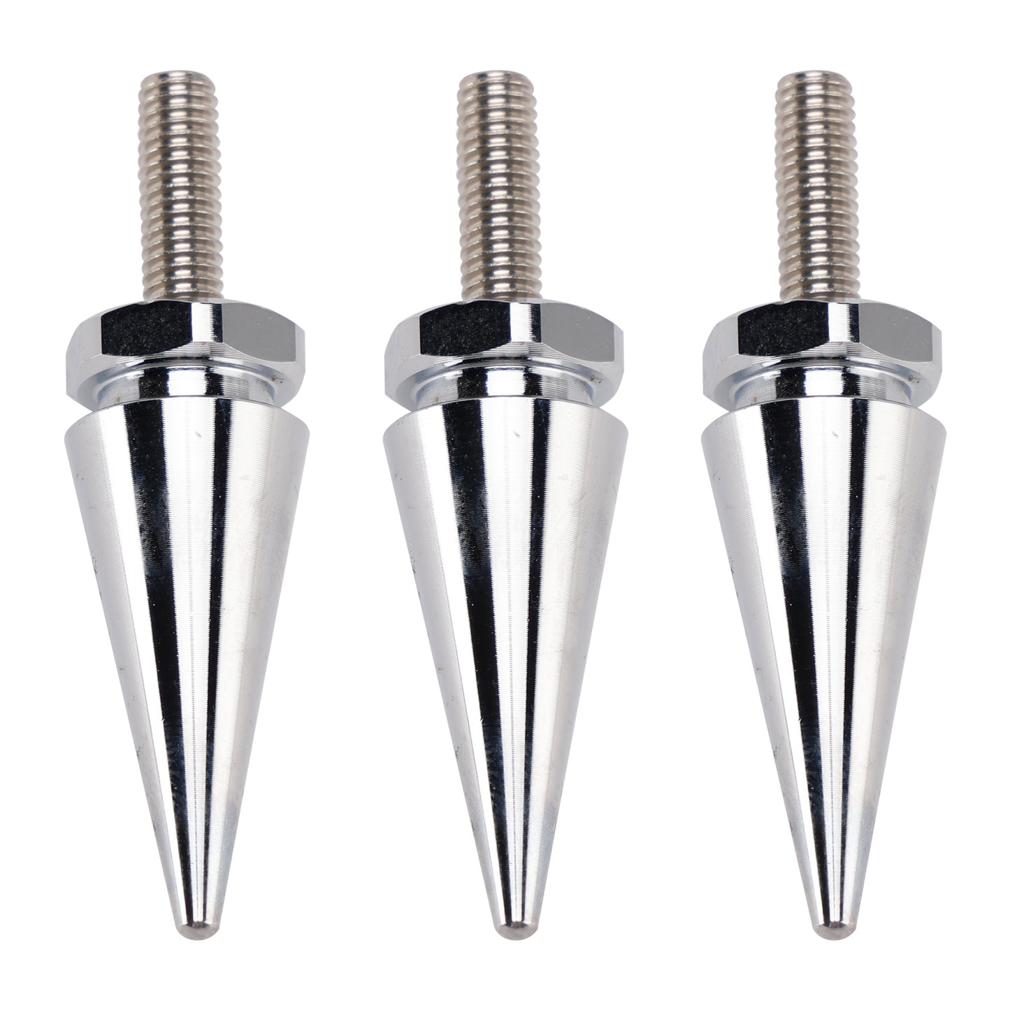 2010-2012 Street Glide CVO/SE FLHXSE 3x Spike Windshield Bolts in Silver