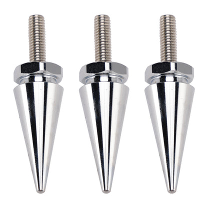 2010-2012 Street Glide CVO/SE FLHXSE 3x Spike Windshield Bolts in Silver