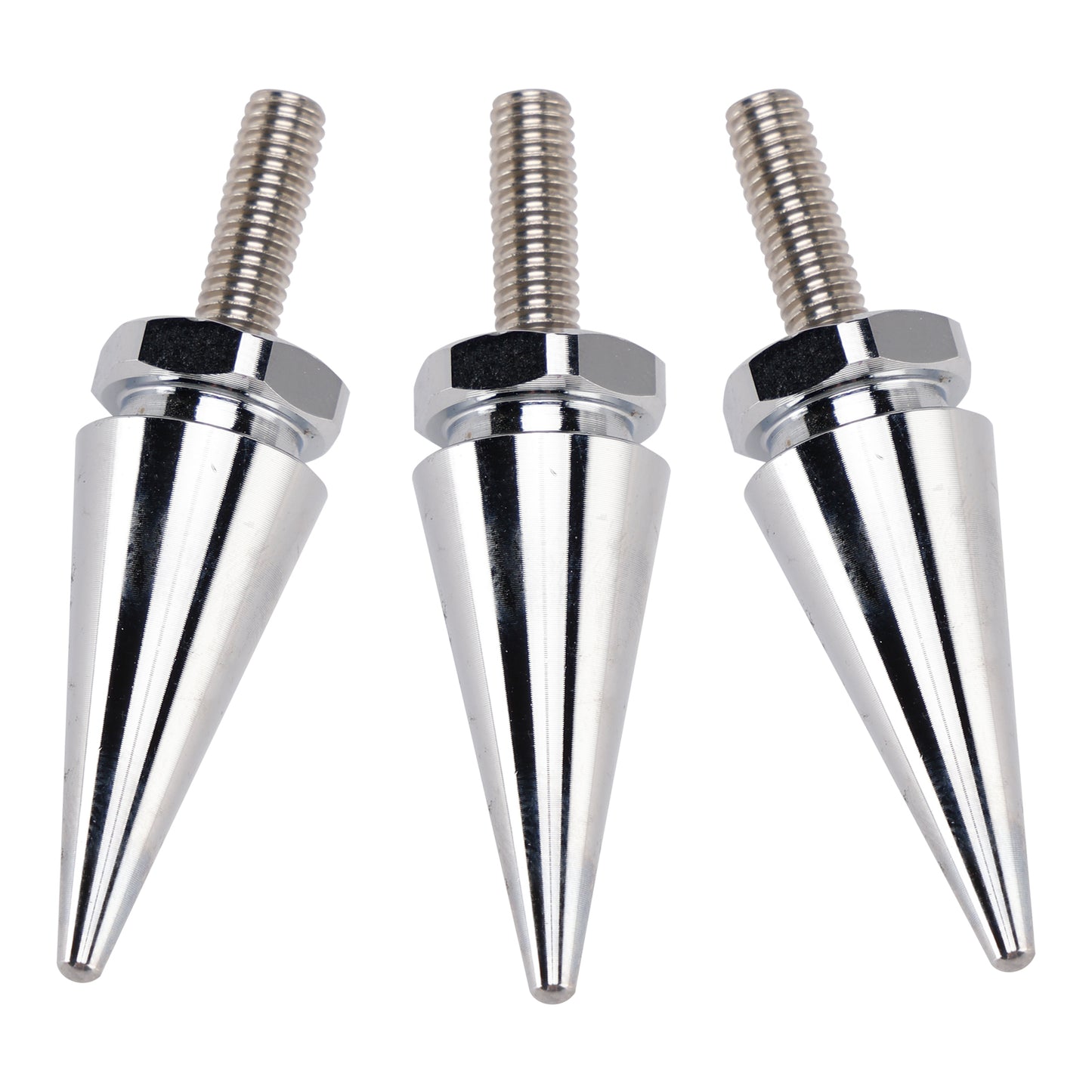 2010-2012 Street Glide CVO/SE FLHXSE 3x Spike Windshield Bolts in Silver