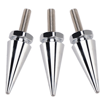 2010-2012 Street Glide CVO/SE FLHXSE 3x Spike Windshield Bolts in Silver