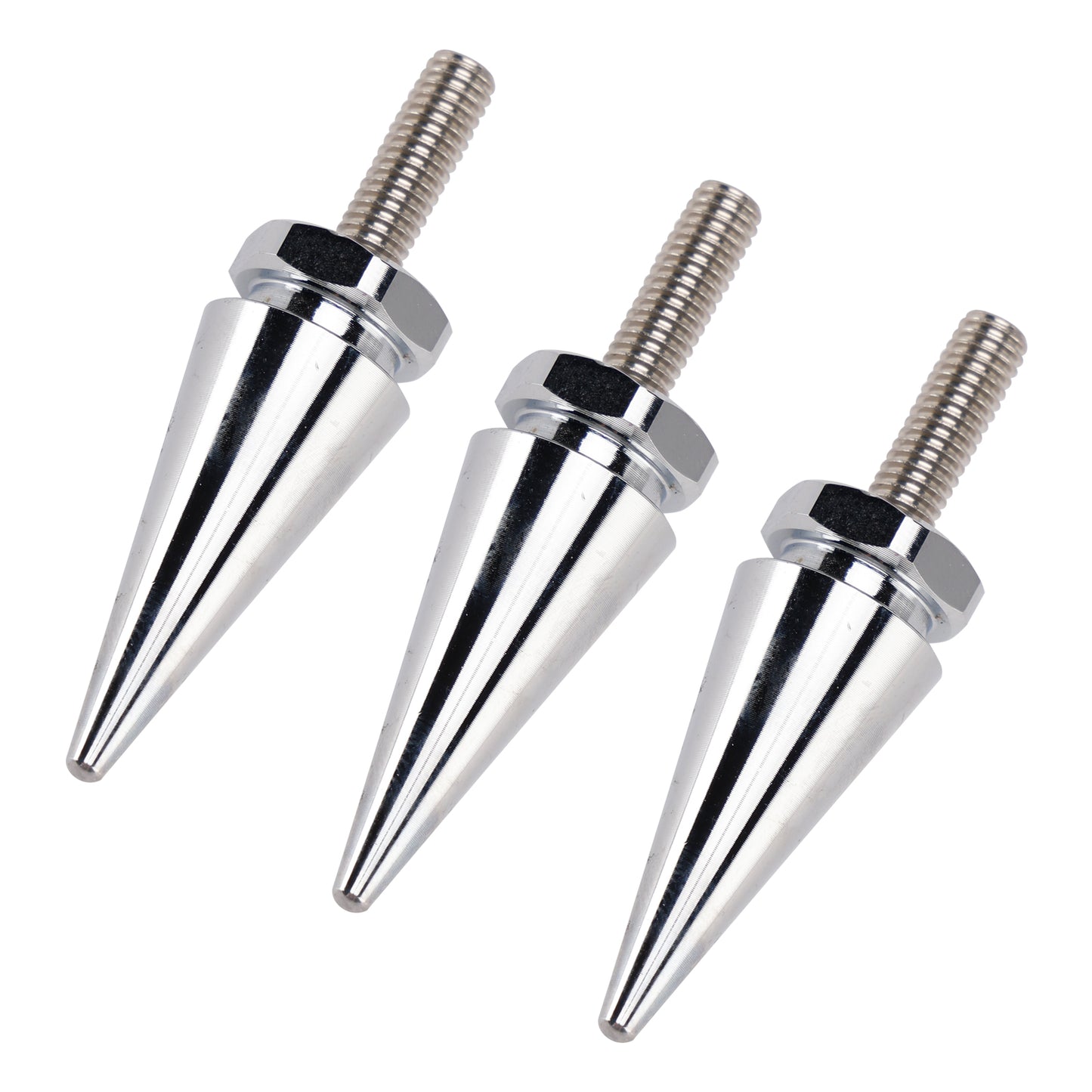 2010-2012 Street Glide CVO/SE FLHXSE 3x Spike Windshield Bolts in Silver