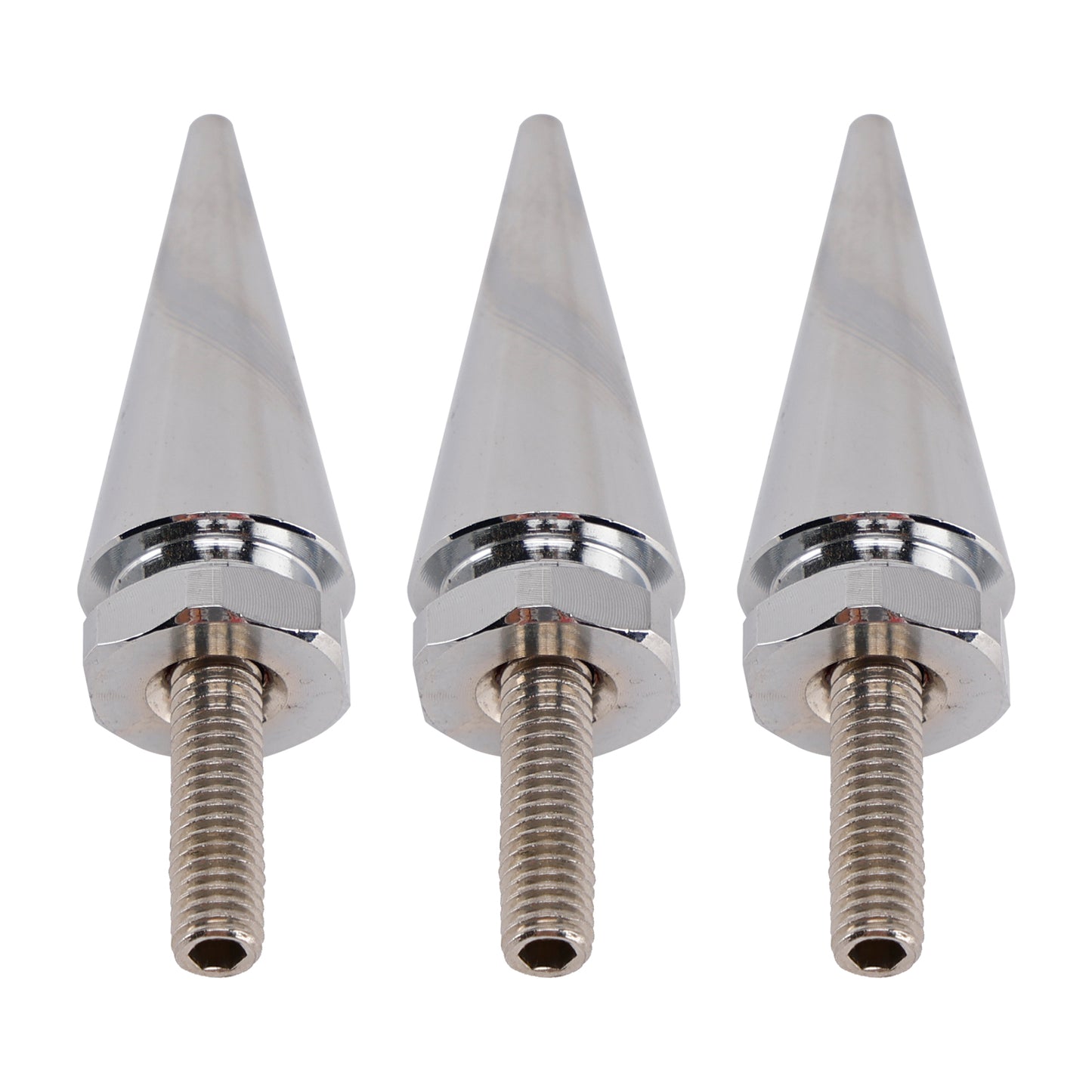 2010-2012 Street Glide CVO/SE FLHXSE 3x Spike Windshield Bolts in Silver