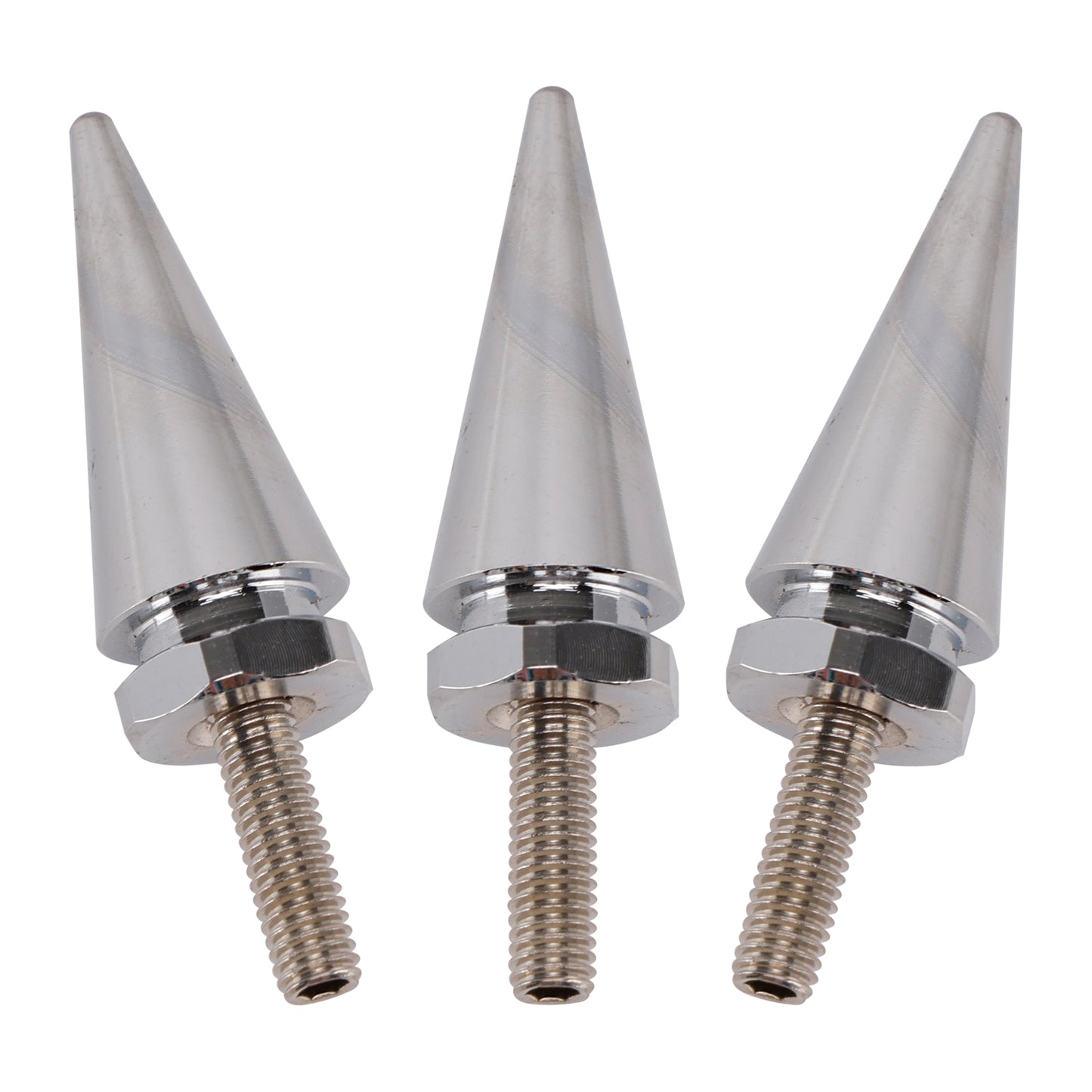 2010-2012 Street Glide CVO/SE FLHXSE 3x Spike Windshield Bolts in Silver