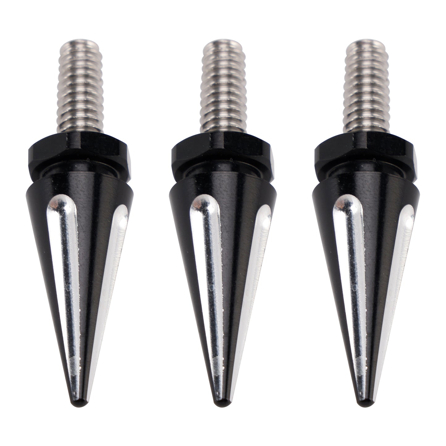 '96-'13 Street Glide Electra Glide Touring 3x Black Spike Windshield Bolts