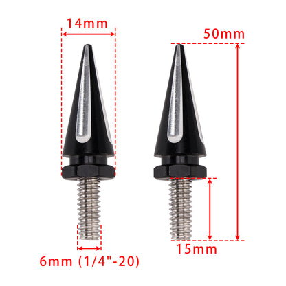 2019-2022 Electra Glide Standard FLHT/I 3x Black Spike Windshield Bolts