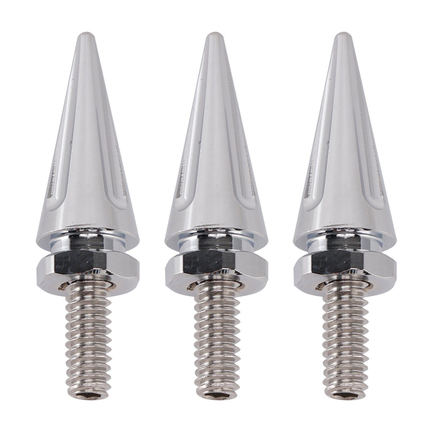 2004-2005 Electra Glide CVO/SE FLHTCSE 3x Silver Spike Windshield Bolts
