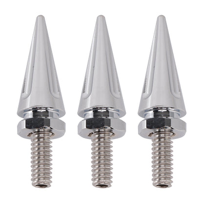 2004-2005 Electra Glide CVO/SE FLHTCSE 3x Silver Spike Windshield Bolts