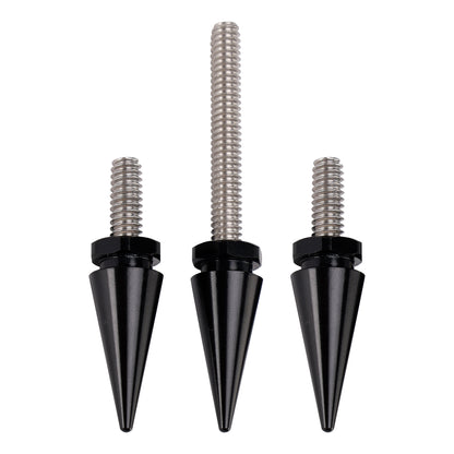 2014-2025 Tri Glide Ultra Classic FLHTCUTG 3x Spike Windshield Bolts in Black