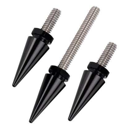 2014-2025 Tri Glide Ultra Classic FLHTCUTG 3x Spike Windshield Bolts in Black