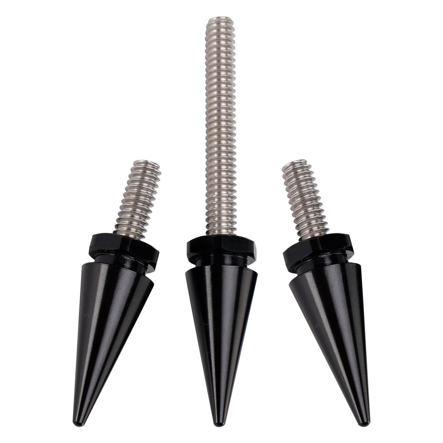 2014-2021 Electra Glide Ultra Limited CVO/SE FLHTKSE 3x Spike Windshield Bolts in Black