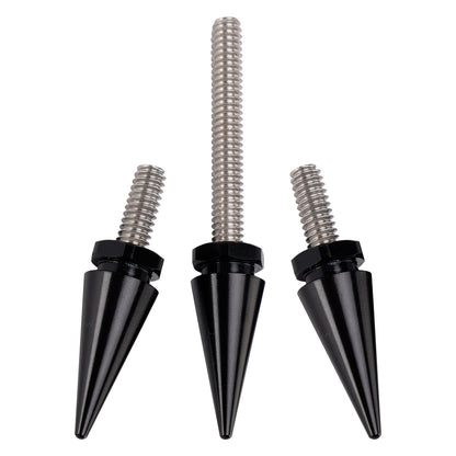 2014-2025 Tri Glide Ultra Classic FLHTCUTG 3x Spike Windshield Bolts in Black