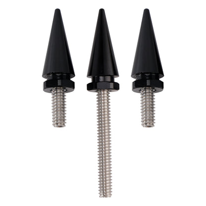 2014-2025 Tri Glide Ultra Classic FLHTCUTG 3x Spike Windshield Bolts in Black