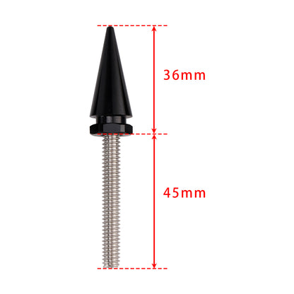 2014-2025 Tri Glide Ultra Classic FLHTCUTG 3x Spike Windshield Bolts in Black