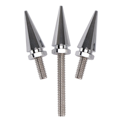 2020-2022 Tri Glide Ultra Classic CVO/SE FLHTCUTGSE 3x Spike Windshield Bolts in Silver