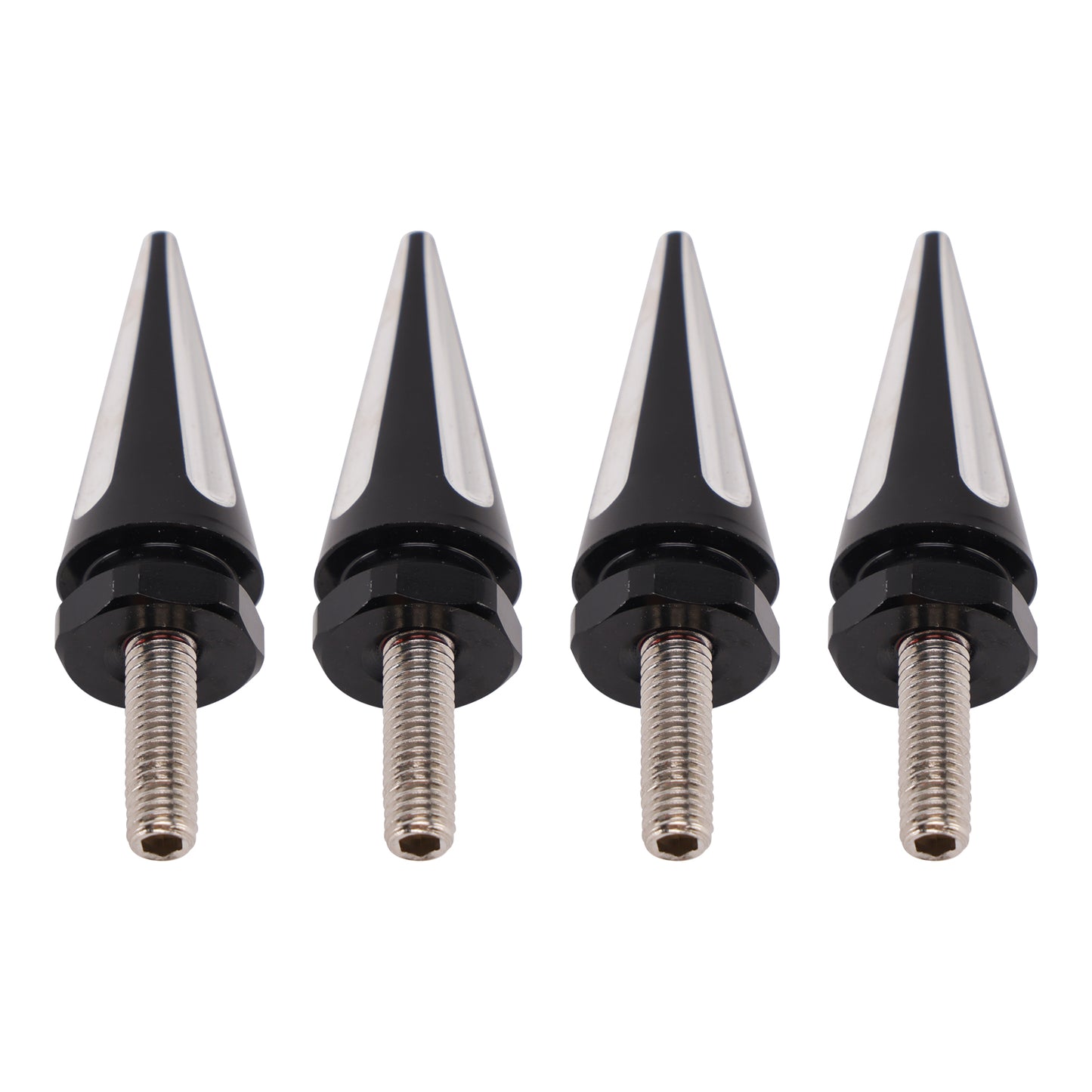 2015 - 2025 Touring Road Glide FLTR 4x Black Spike Windshield Fairing Bolts