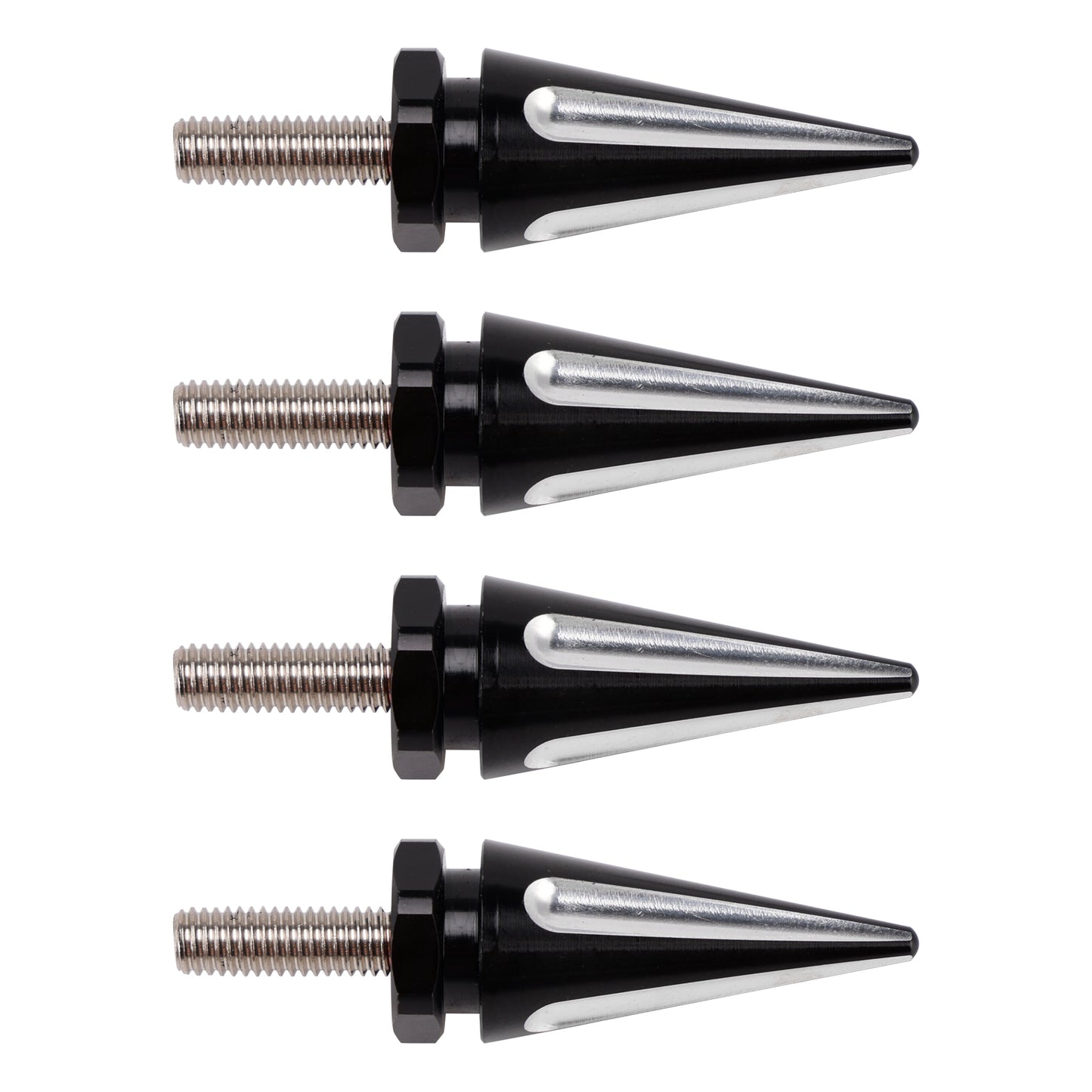 2015 - 2025 Touring Road Glide FLTR 4x Black Spike Windshield Fairing Bolts