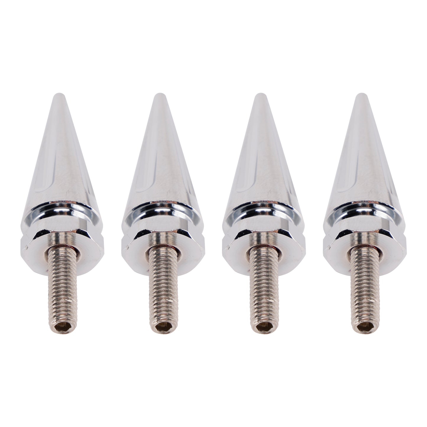 2015 - 2025 Touring Road Glide FLTR 4x Silver Spike Windshield Fairing Bolts