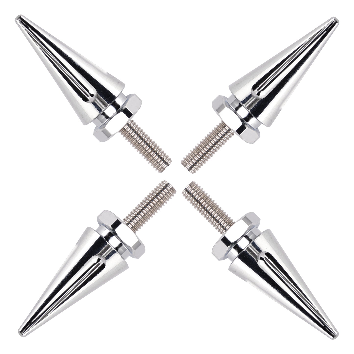 2015 - 2025 Touring Road Glide FLTR 4x Silver Spike Windshield Fairing Bolts