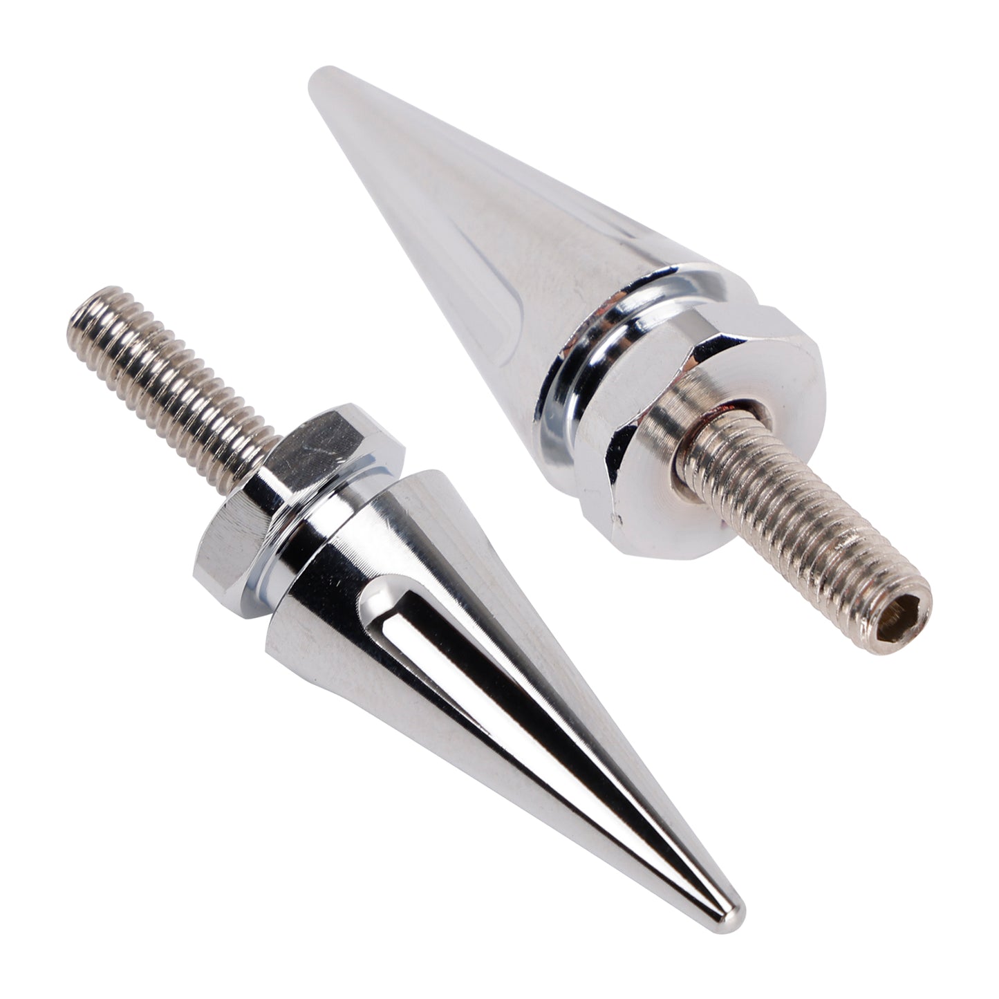 2015 - 2025 Touring Road Glide FLTR 4x Silver Spike Windshield Fairing Bolts