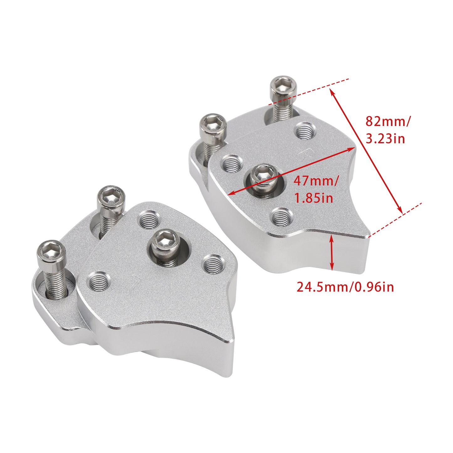 2001-2005 Yamaha FJR 1300 FJR1300 Handlebar risers 25mm with offset 44mm