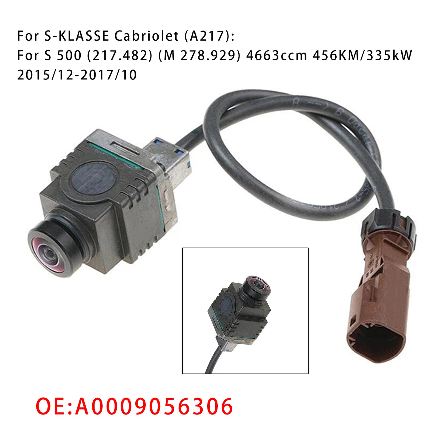 2015-2019 Mercedes-Benz C-class (W205) A0009056306 Front 360°Surround Camera