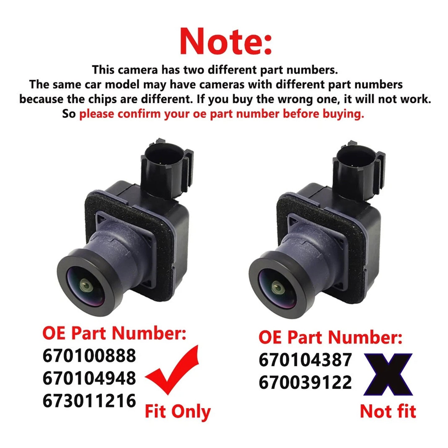 Rear View Reversing Camera 2017-2020 Maserati Levante 670100888 670104948