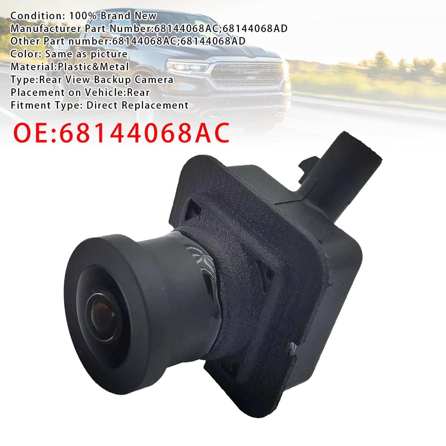 2017 - 2022 Ram 1500 3.0L V6 68144068AC Surround View Camera