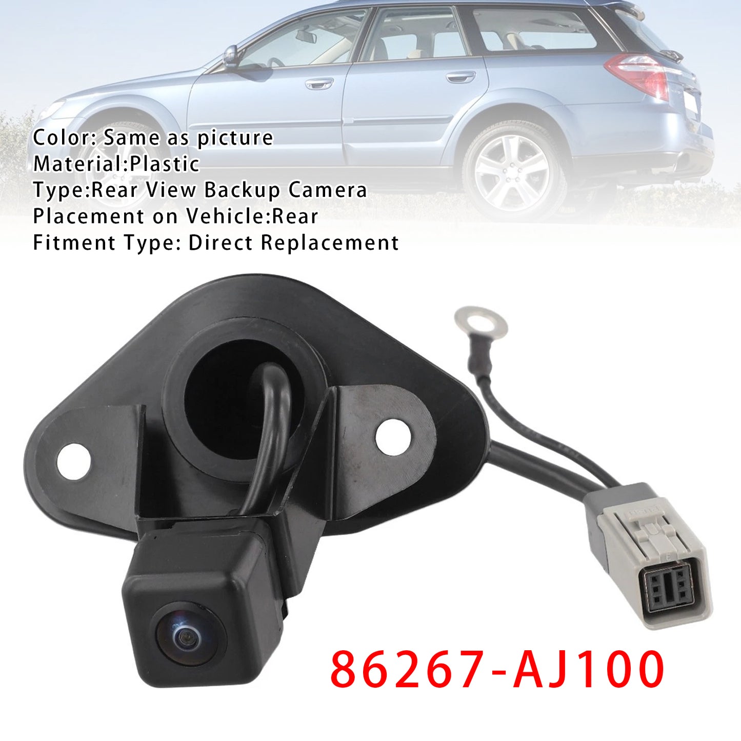 Rear View Reversing Camera 2009-2014 Subaru Legacy Outback 86267-AJ100