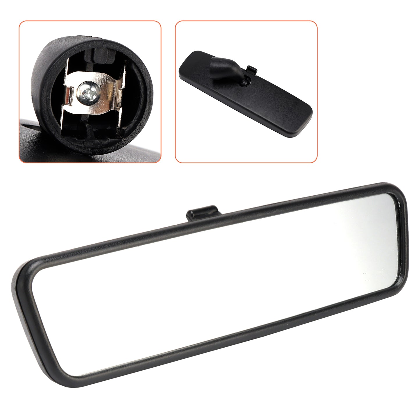 1998-2013 VW Golf/GTI18D 857 511H Black Rear View Interior Mirror Glass