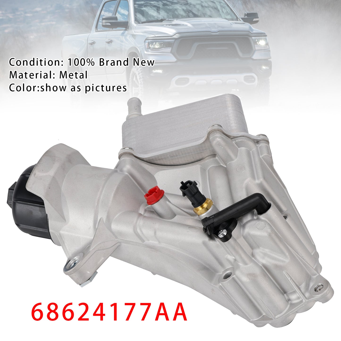 2014-2019 Dodge Ram 3.0L V6 DIESEL 68624177AA Oil Filter Oil Cooler Assembly