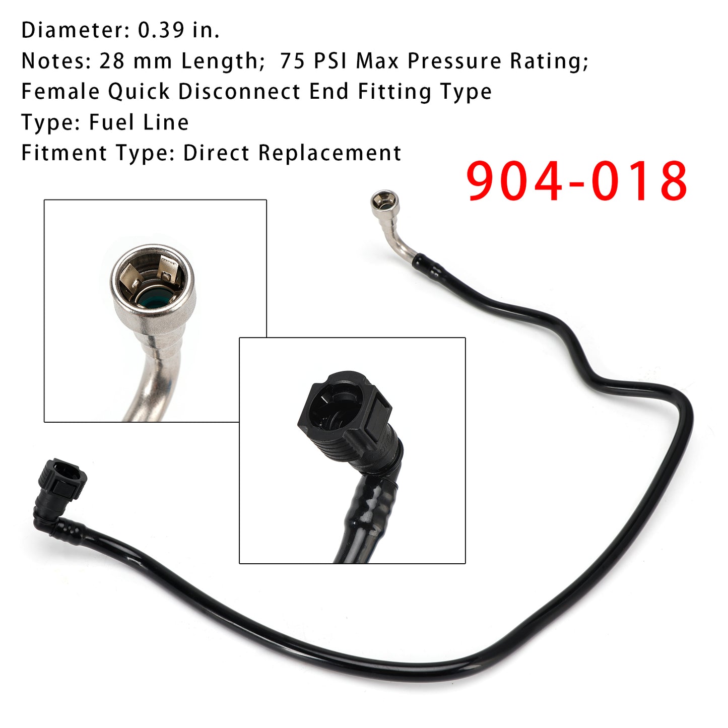 2014-2018 Silverado 1500 High Country904-018 Fuel Line Gas Rear