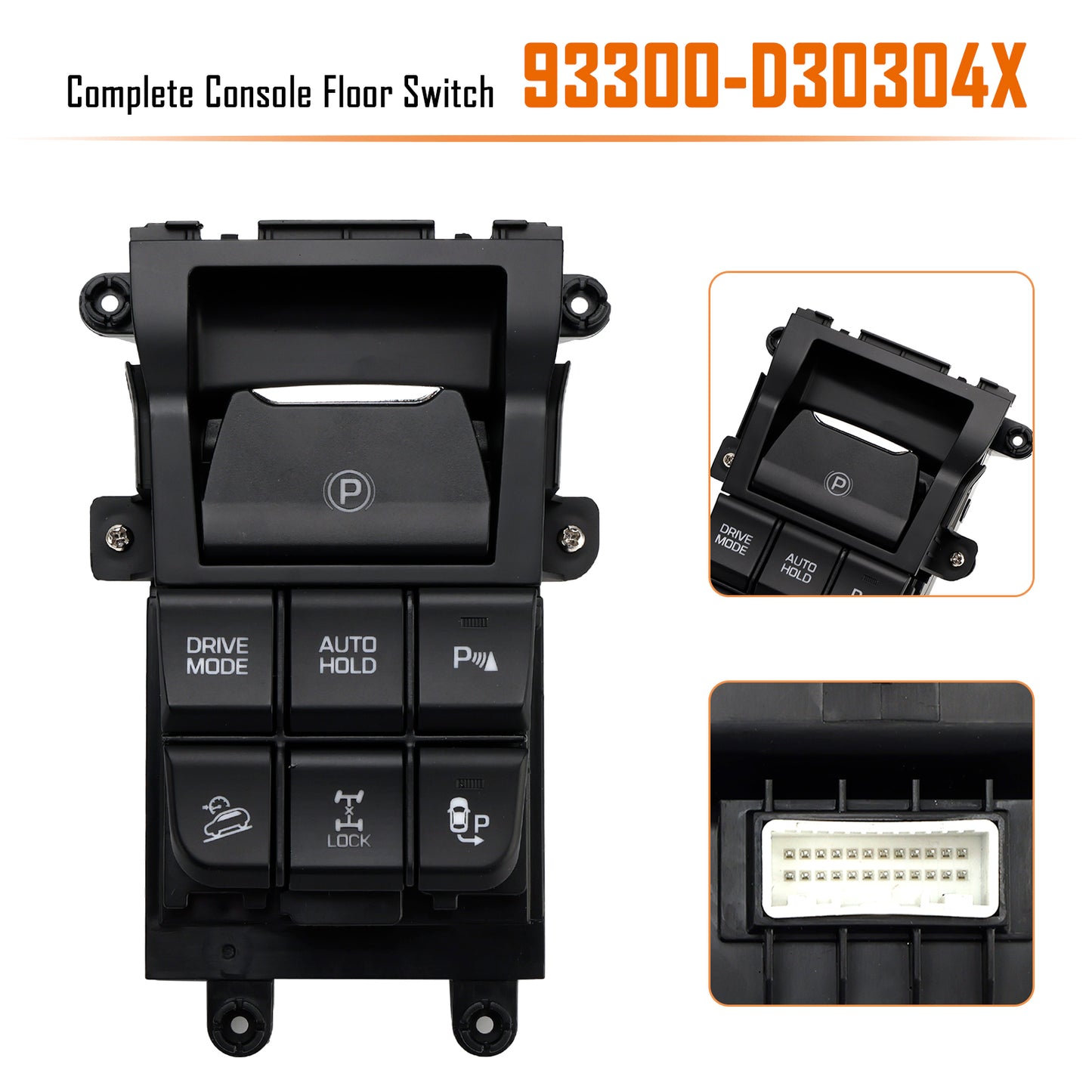 2016-2020 Hyundai Tucson 93300-D30304X Complete Console Floor Switch