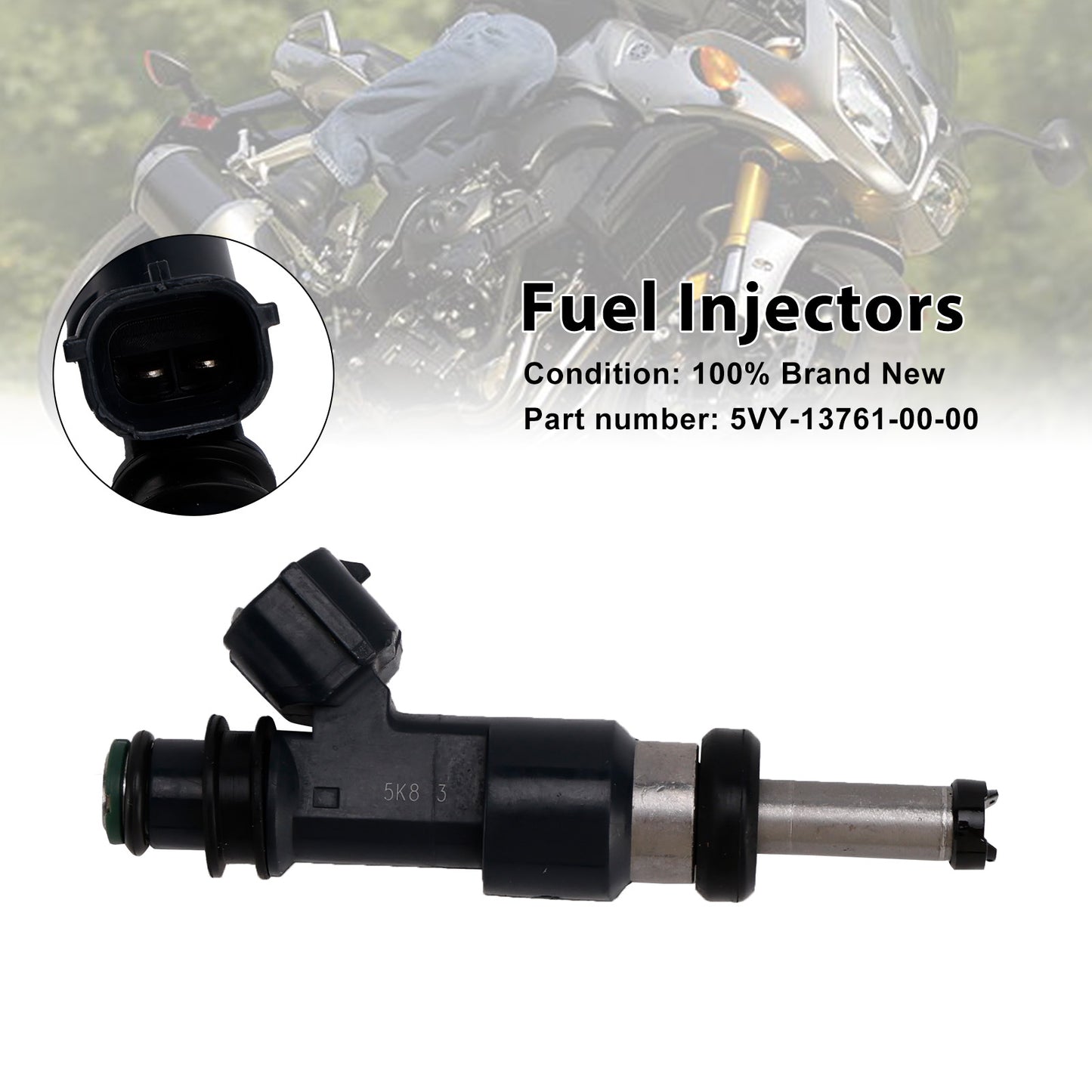 2015 Yamaha FZS1 5VY-13761-00-00 Fuel Injectors