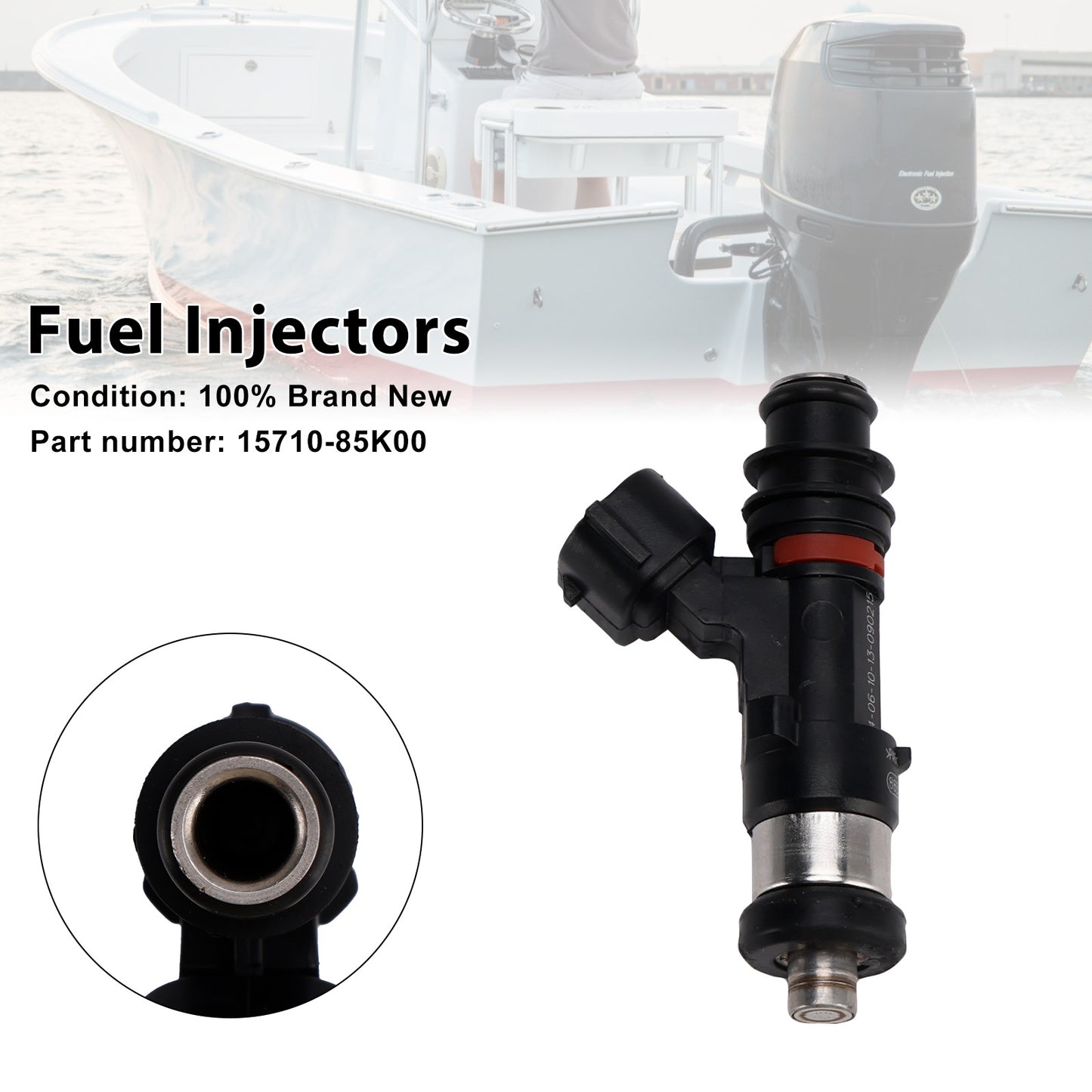2010-2024 Suzuki Outboard 50HP DF50A 15710-85K00 Fuel Injectors