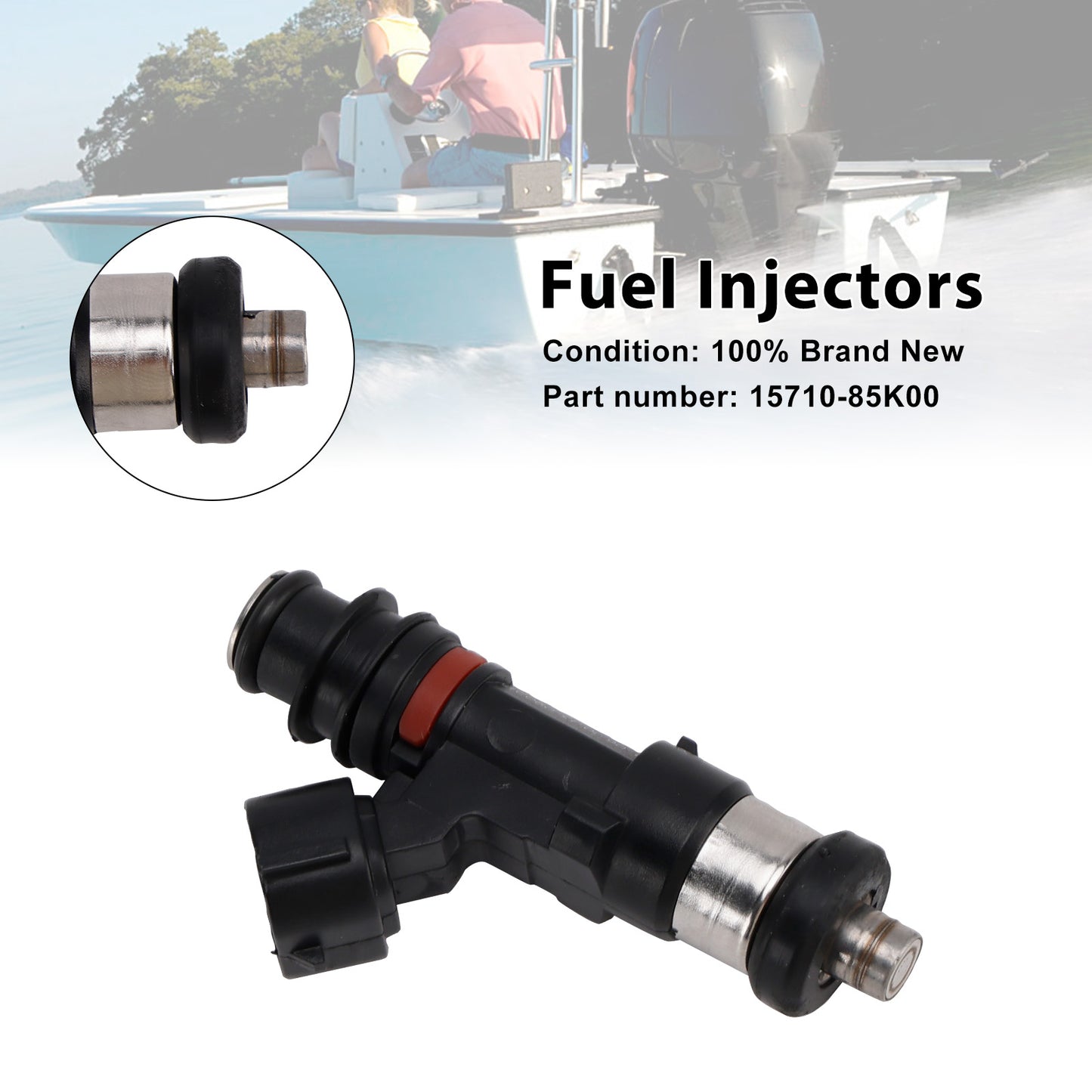2010-2024 Suzuki Outboard 50HP DF50A 15710-85K00 Fuel Injectors