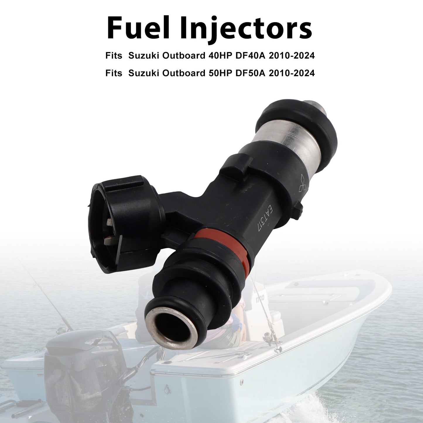 2010-2024 Suzuki Outboard 50HP DF50A 15710-85K00 Fuel Injectors